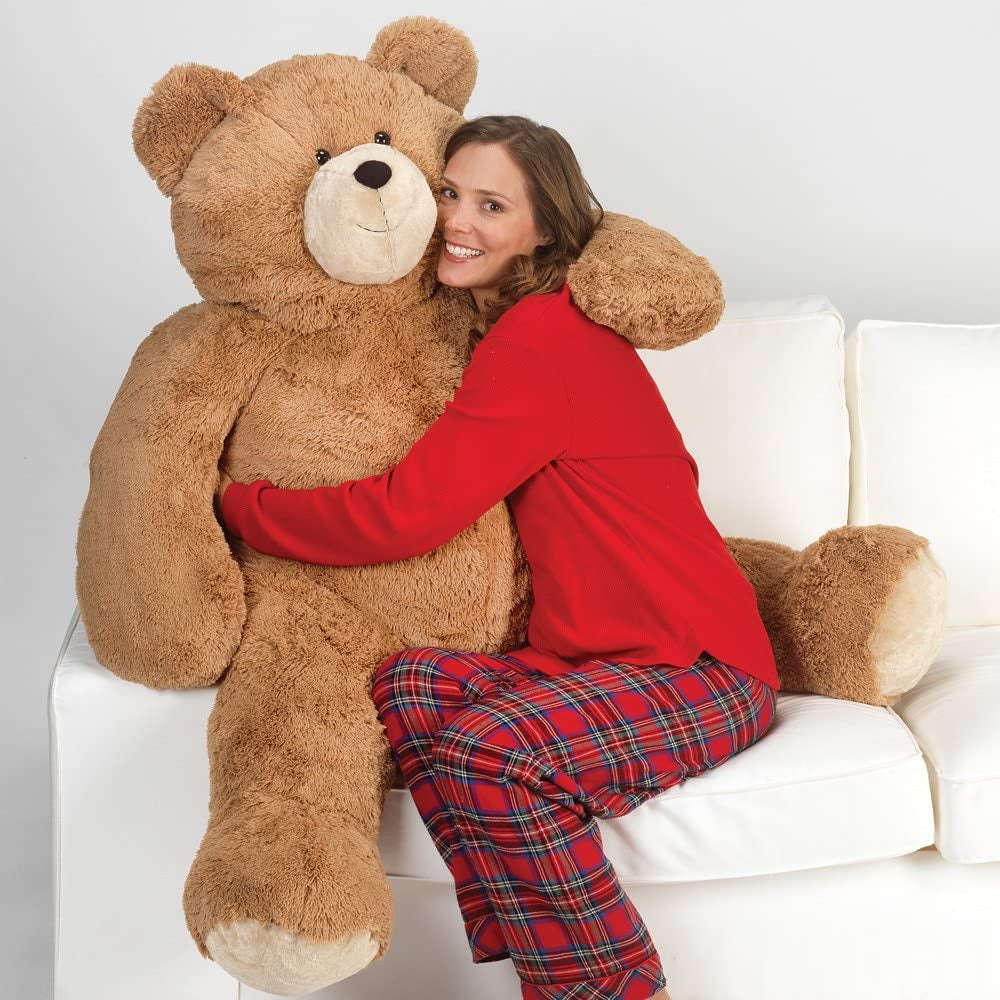 Giant Teddy Bear β 4 FT, 48" Large Plush Toy, Giant Stuffed Animal, Soft Brown Bear Gift for Girlfriend, Wife, Anniversary or Birthday β Crafted in the USA