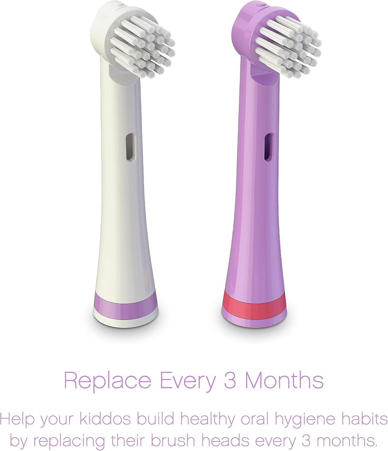 Electronic Toothbrush Replacement Brush Heads 2 Pack (Sparkle the Unicorn)