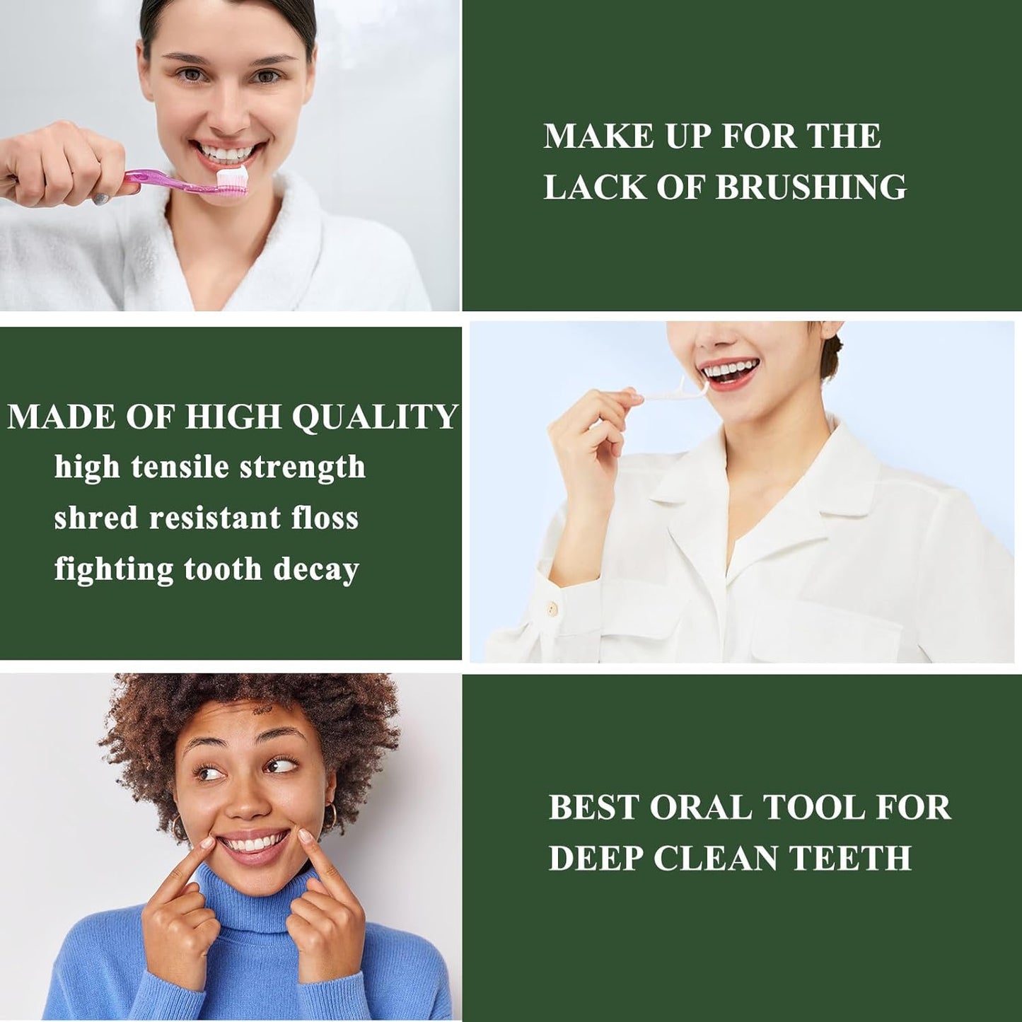 Dental Floss Picks of 320 Count Triple Clean Toothpicks Sticks,Work Smooth Perefct for Tight Teeth,Especially for Sweet Tooth,Helps Fight Dental Caries,Gum Health(3 Pack)