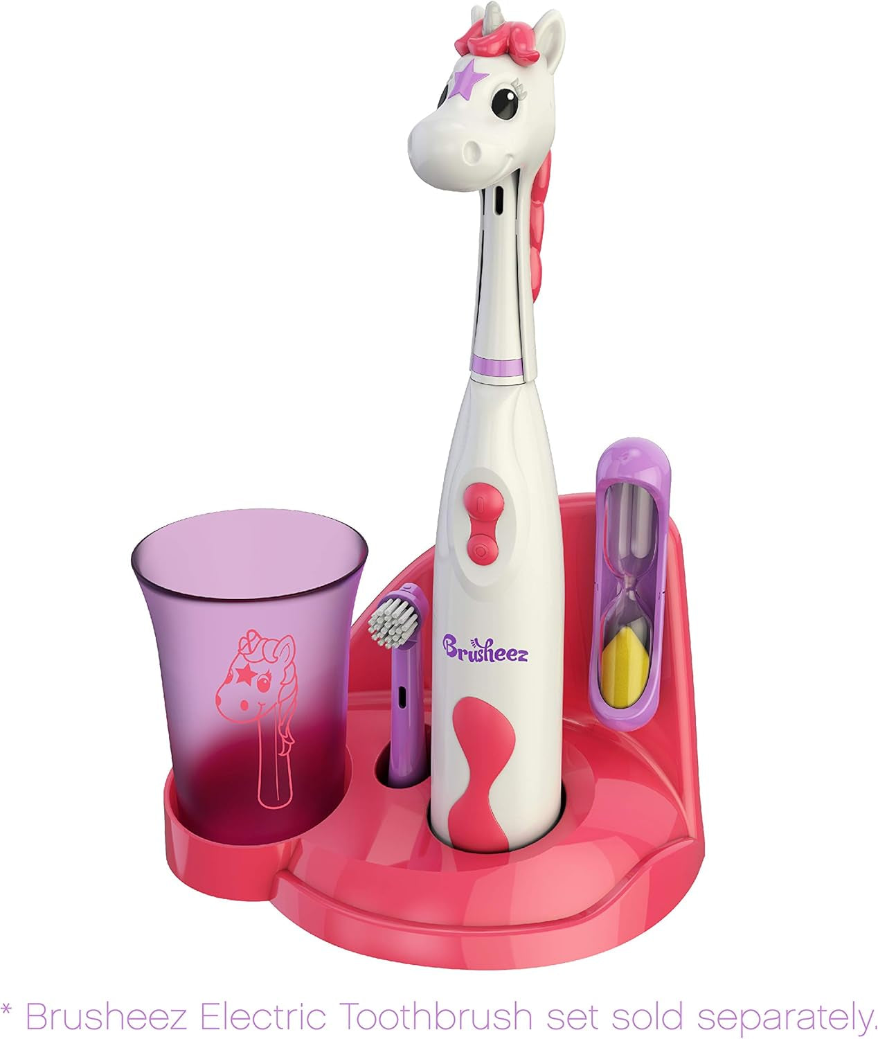 Electronic Toothbrush Replacement Brush Heads 2 Pack (Sparkle the Unicorn)