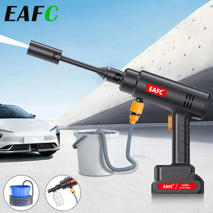 60Bar Electric Cordless High Pressure Car Wash Gun Washer Supplies Foam Generator Spray Cleaner Car Wash Cleaning Machine