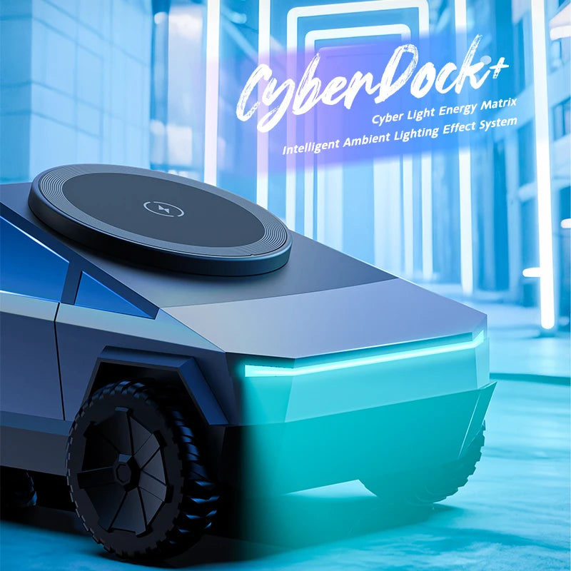 New Cybertruck Multifunctional 3-In-1 Wireless Charger Desktop Qi2 Charger for Iphone (15W),Iwatch (5W), Airpods (2.5W) Charging