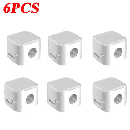 Magnetic Cable Clip Winder Holder Adhesive Wire Keeper Cord Cable Organizer Usb Charging Line Winder for Office Desktop Home