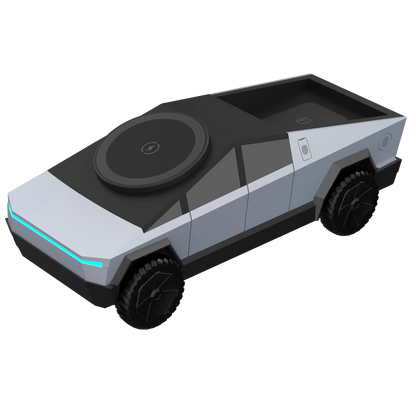 New Cybertruck Multifunctional 3-In-1 Wireless Charger Desktop Qi2 Charger for Iphone (15W),Iwatch (5W), Airpods (2.5W) Charging