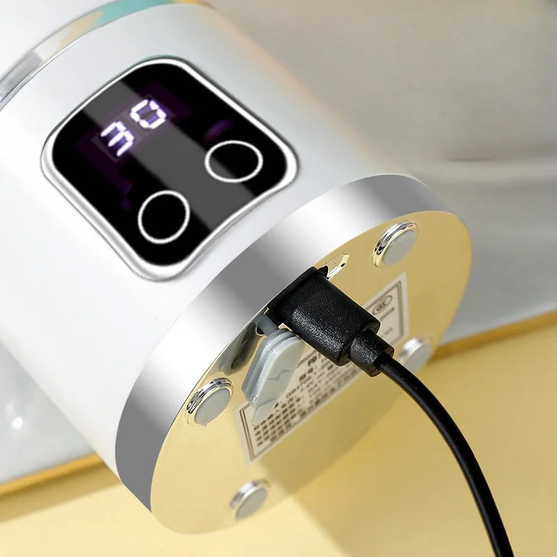 2025 New Household Charging MINI Crushed Ice Electric Juicer Powerful Motor 450ML Large Capacity Digital Display Juice Cup