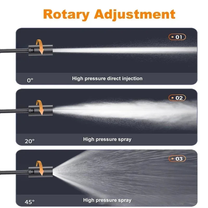 60Bar Electric Cordless High Pressure Car Wash Gun Washer Supplies Foam Generator Spray Cleaner Car Wash Cleaning Machine