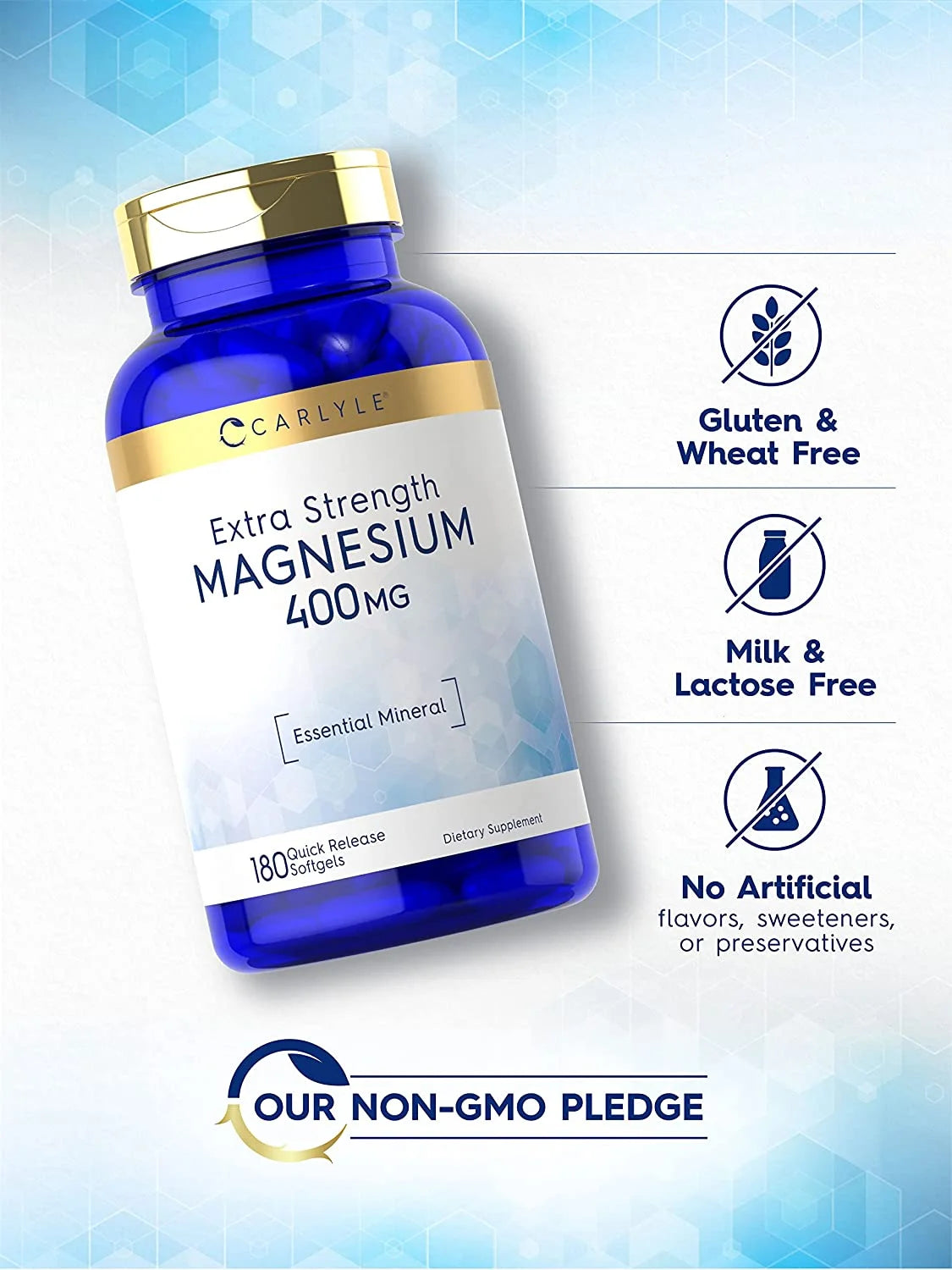 Extra Strength Magnesium | 400 Mg | 180 Softgels | by