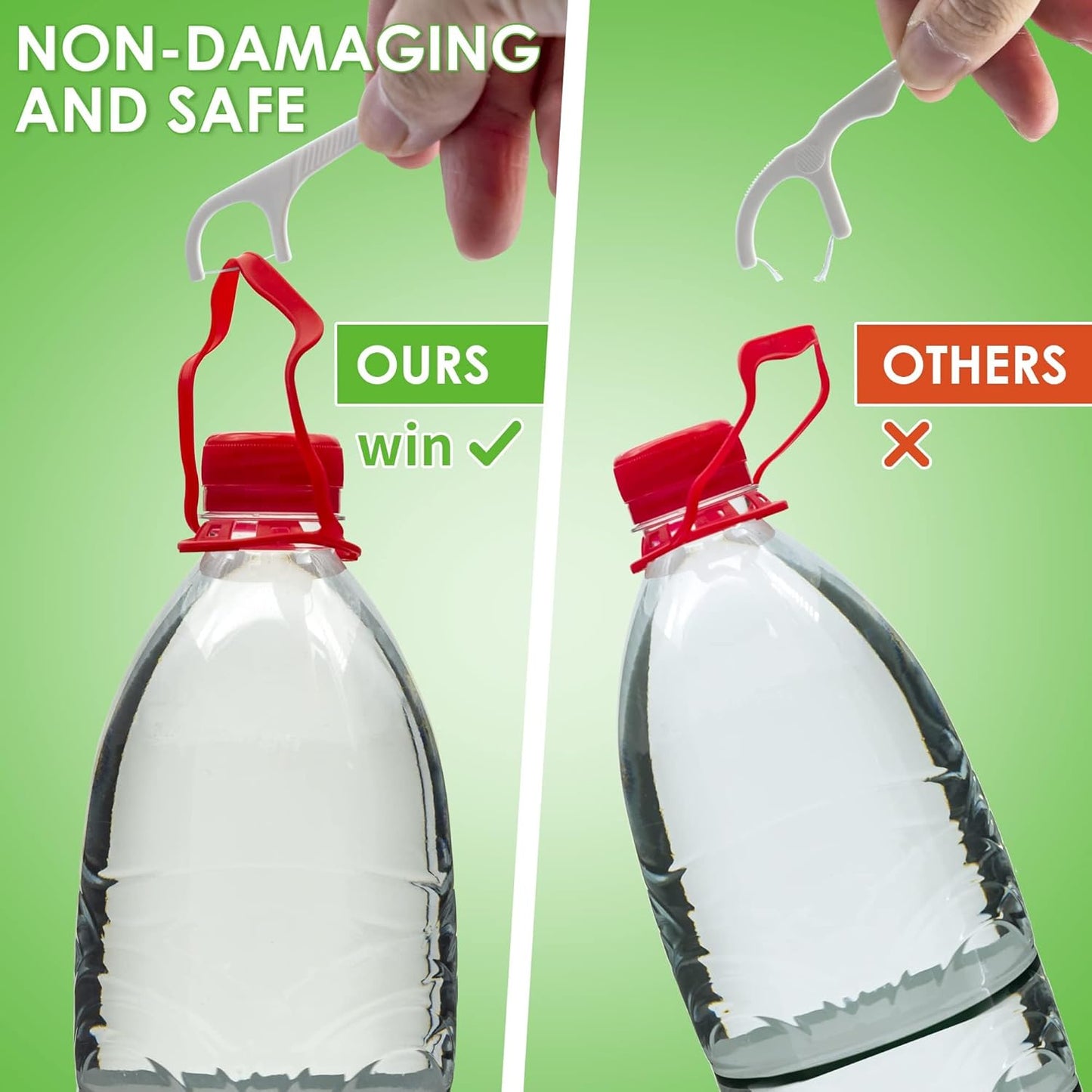 Dental Floss Picks of 320 Count Triple Clean Toothpicks Sticks,Work Smooth Perefct for Tight Teeth,Especially for Sweet Tooth,Helps Fight Dental Caries,Gum Health(3 Pack)